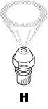 Danfoss Olieverstuiver Danfoss H 80° 1.25Gal/h hol (H) 030H8924