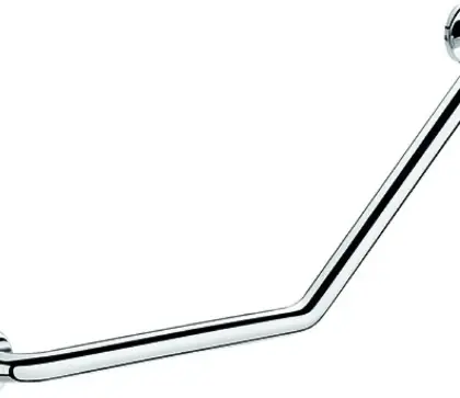 Delabie L-handgreep 32 x 400 x 400 mm - inox poli 5081P2