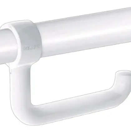 Delabie 510081N Delabie toiletrolhouder voor opklapbare handgreep - wit nylon