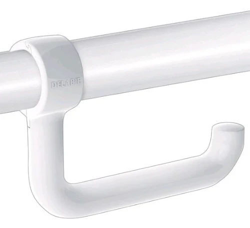 Delabie 510081N Delabie toiletrolhouder voor opklapbare handgreep - wit nylon