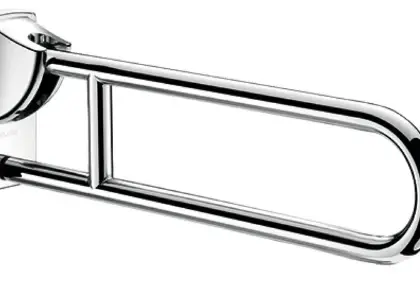 Delabie 510171P Delabie opklapbare handgreep 32 x 900 mm - gepolijst inox - voor wc