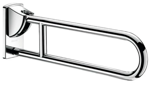 Delabie 510171P Delabie opklapbare handgreep 32 x 900 mm - gepolijst inox - voor wc