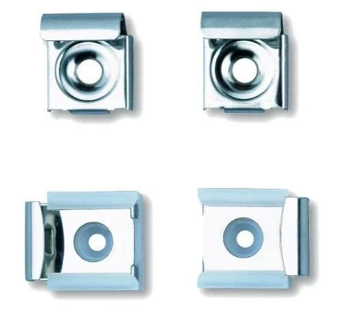 Delabie 577 Delabie spiegelklemmenset (set 4st) - inox - prijs per set