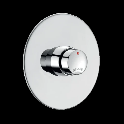 Delabie Temposoft inbouw douchekraan zelfsluitend - inox - 1/2 x 130 mm 749428
