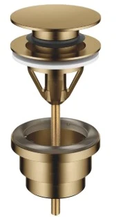 Dornbracht Vaia afvoerplug 5/4 met clic-clac - Brushed Dark Brass 10125970-39
