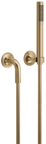 Dornbracht 27808809-39 Dornbracht Vaia doucheset met rozetten - Brushed Dark Brass