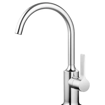 Dornbracht 33521809-99 DORNBRACHT VAIA Eengreeps wastafelmengkraan zonder afvoergarnituur Dark Platinum matt