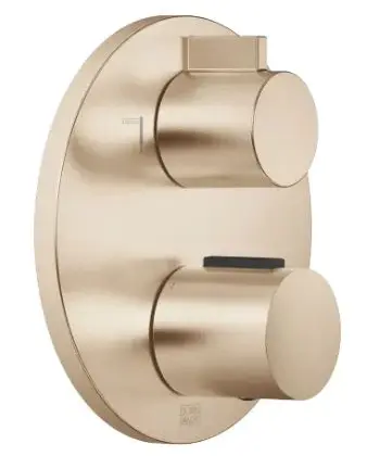 Dornbracht 36426970-27 Dornbracht Universal inbouwthermostaat met 2-weg stopkraan - light gold geborsteld