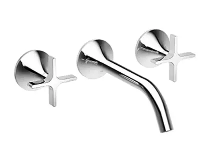 Dornbracht 36712809-99 Dornbracht VAIA 3-gats wandmengkraan zonder afvoergarnituur - Dark Platinum matt