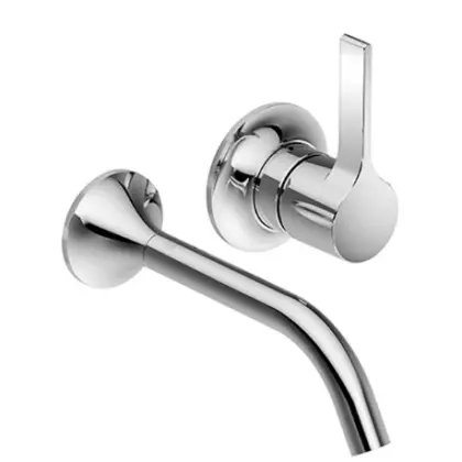 Dornbracht 36860809-99 Dornbracht VAIA Eengreeps wandmengkraan zonder afvoergarnituur - Dark Platinum matt