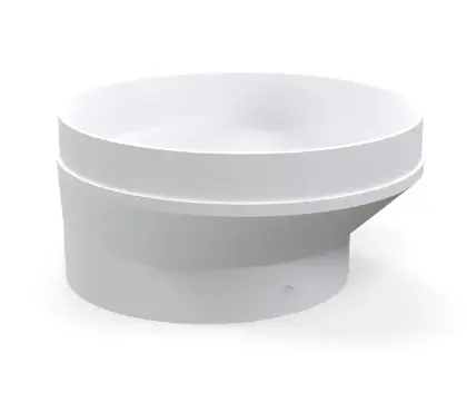 Duco DucoBox Silent Focus reductiekoppelstuk 160 mm - 125 mm 0000-4543