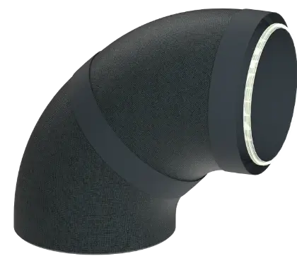 Duco 0000-4906 Duco DucoFlex Star geïsoleerde ventiltatiebocht 90° met koppelstuk 200 mm
