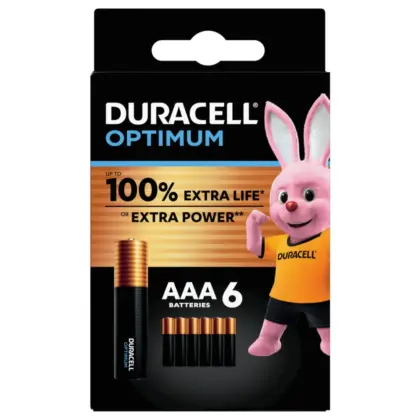 Duracell Batterij alk optimum AAA 6x duracell 163763122