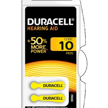 Duracell Batterij cel hoor DA10/PR70 6x duracell 163751346