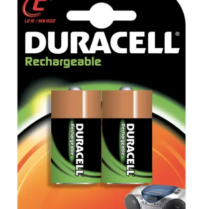 Duracell Batterij ni-mh C 3000mah 2x duracell 163760031
