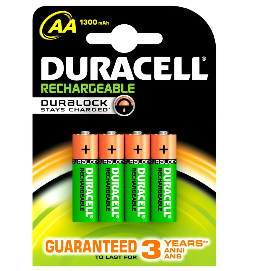 Duracell Batterij ni-mh staych AA 1300mah 4x duracell 163760040