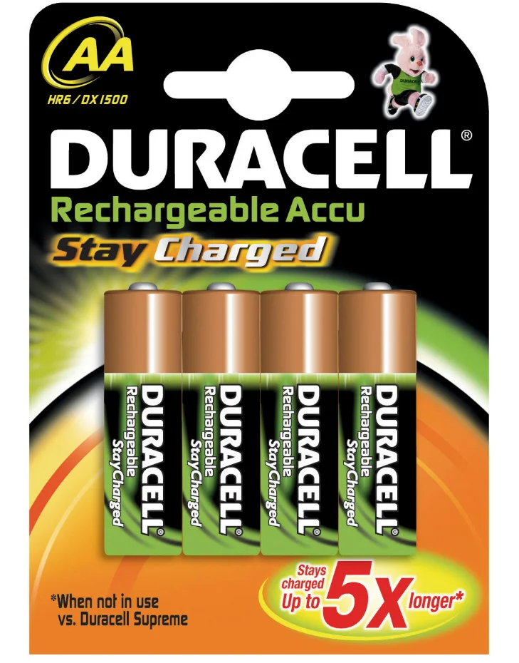 Duracell Batterij ni-mh staych AA 1950mah 4x duracell 163760206