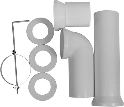 Duravit 0014220000 Duravit Acces Vario toiletaansluitstuk 70-225 mm