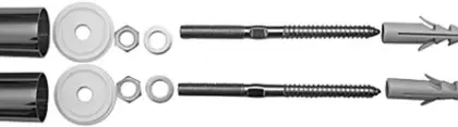 Duravit 0067121000 Duravit Starck 3 bevestigingsset voor uitgietbak - chroom