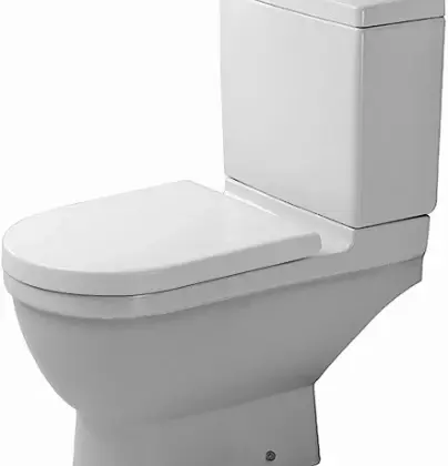 Duravit 0126090000 Duravit Starck 3 staand toilet uitgang H Back to Wall - wit - B360xD655 mm