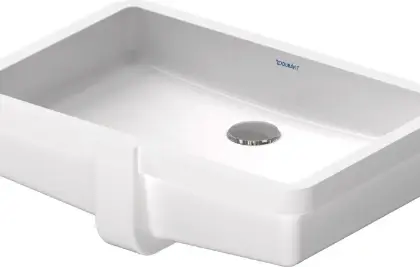 Duravit Vero onderbouwawastafel 525 x 355 mm - wit - zonder kraangat - met overloop - incl. bevestiging 0330480000