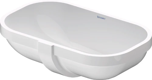 Duravit 0338490000 Duravit D-code onderbouwwastafel 495 x 290 mm - wit - zonder kraangat - met overloop
