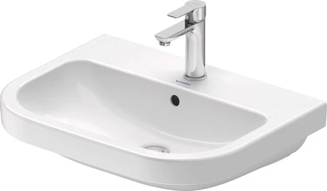 Duravit 23986000002 Duravit D-Code wastafel 600 x 460 x 165 mm - wit - met kraangat - met overloop