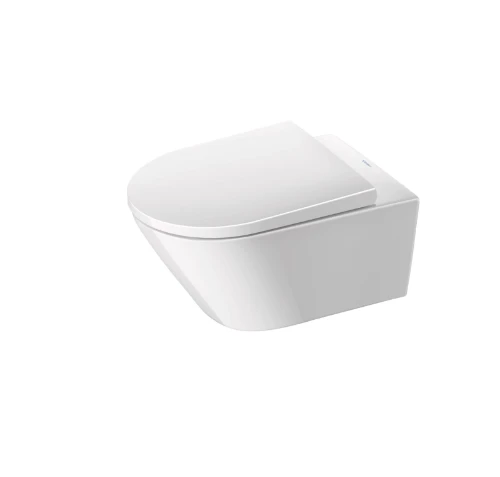 Duravit D-Neo hangtoilet Rimless PACK (hangtoilet + zitting met softclose) zonder spoelrand - wit - B360xD540 mm - verborgen bevestiging 45770900A1