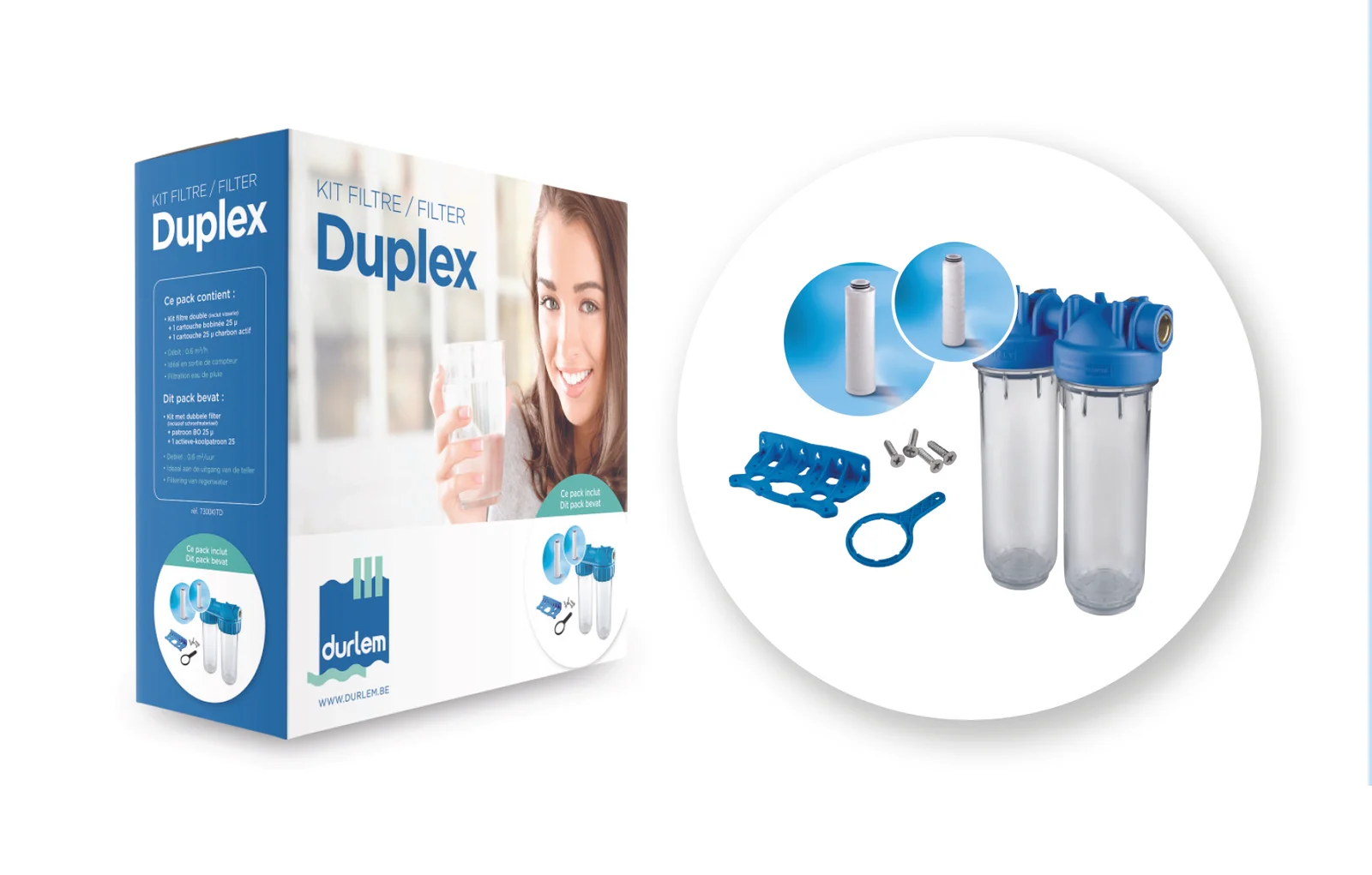 Durlem DURLEM 7300KITD FILTER DUPLEX (DUPLEX+PATROON BO25+CA25) 7300KITD