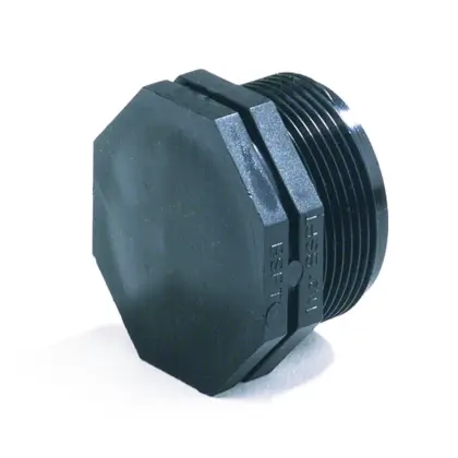 Dyka PE PLUG 4/4 BUDR PN16 ZWART 20021229