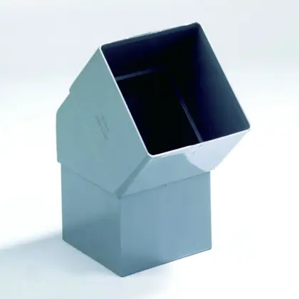 Dyka PVC lijmbocht 67° 80mm MF grijs regenwater (HWA) 20021702