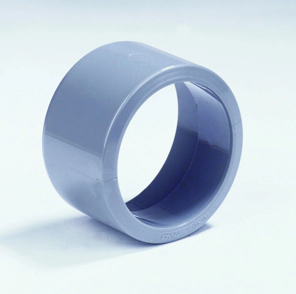 Dyka PVC lijmverloopring 110x80mm grijs regenwater (HWA) 20021760
