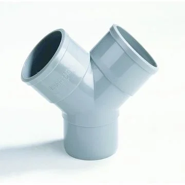Dyka PVC lijm-Y-stuk 45° 50mm grijs BENOR-keur afvoer/sanitair 20022471