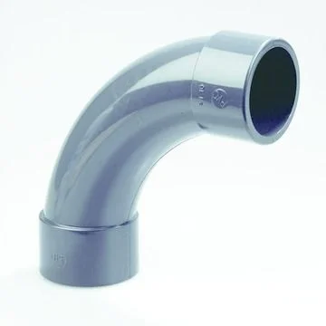 Dyka PVC lijmbocht 90° 50mm FF PN16 grijs riolering 20023712