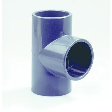 Dyka PVC lijm-T-stuk 90° 40mm FFF PN16 grijs afvoer/sanitair 20023751