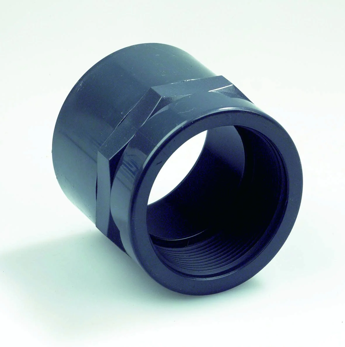 Dyka PVC lijmovergangsstuk 63mm x 2" F PN16 grijs riolering 20023955