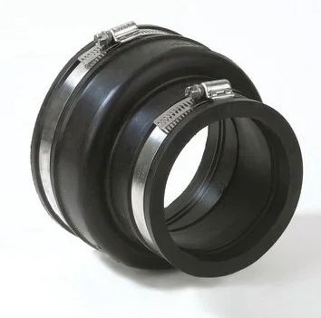 Dyka Polyvinylchlorid (PVC) manchetverloopmof xmm MF SN4 (SDR41) roodbruin BENOR-keur Dyka 20024024