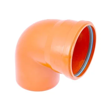 Dyka PP manchetbocht 90° 315mm MF SN8 (SDR34) roodbruin BENOR-keur riolering Dyka 20027383