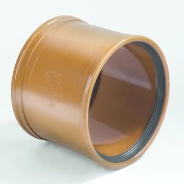 Dyka Polyvinylchlorid (PVC) manchetoverschuifmof 160mm FF SN4 (SDR41) riolering roodbruin BENOR-keur Dyka 20037008
