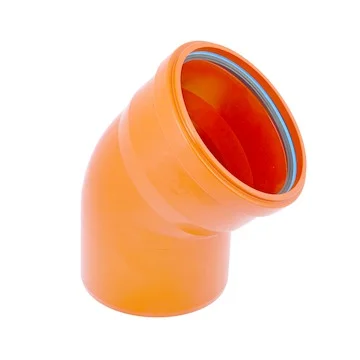 Dyka PP manchetbocht 45° 200mm MF SN8 (SDR34) roodbruin BENOR-keur riolering Dyka 20038954