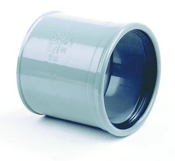 Dyka PVC lijmovergangsstuk 90mm manchetmof SN4 (SDR41) grijs BENOR-keur afvoer/sanitair 20049167