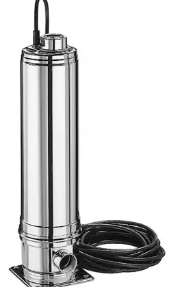Ebara Dompelpomp inox Hmax=75.7m Qmax=7.2m3/h 1x220-240V stroomkabel=10m Ebara Multigo M40/15 PBE3010M