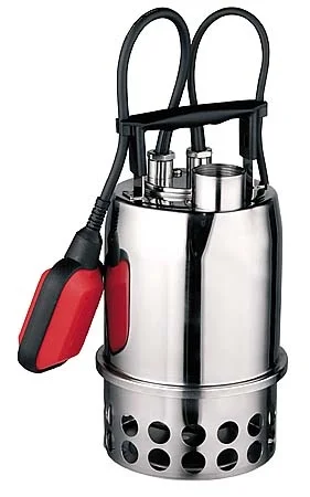 Ebara Dompelpomp inox Hmax=6.5m Qmax=10.2m3/h met vlotter 1x220-240V stroomkabel=10m Ebara Best One Vox A PDB2208M
