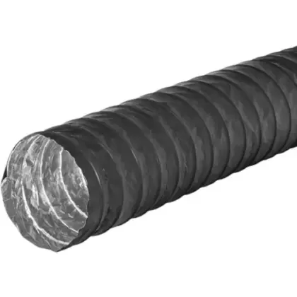 Egeda Combidec Black Classic alu ventilatieflexibel 102 mm (lengte 10m) - zwart - prijs per stuk BCFL997102