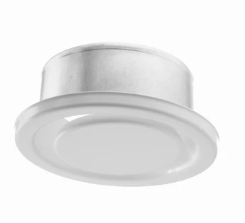 Egeda SF-E afvoerventiel met aansluitstuk - rond 125 mm - wit metaal BCVE9999461