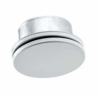 Egeda SF-S toevoerventiel met aansluitstuk - rond 125 mm - wit metaal BCVE9999511