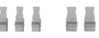 Elco Logon B stekkerset (3x 3-polig - 2x 4-polig) voor pomp en mengmotor 3723450