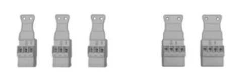 Elco 3723450 Elco Logon B stekkerset (3x 3-polig - 2x 4-polig) voor pomp en mengmotor