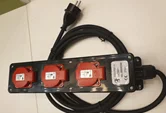 Eloy 3V stopcontact IP44 neopr 3m eloy 418001303