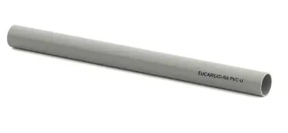 Eupen Eucarigid-RAB PVC buis met mof 90 x 3,0 mm (lengte 1,0 m) - grijs - prijs per stuk RO6005106